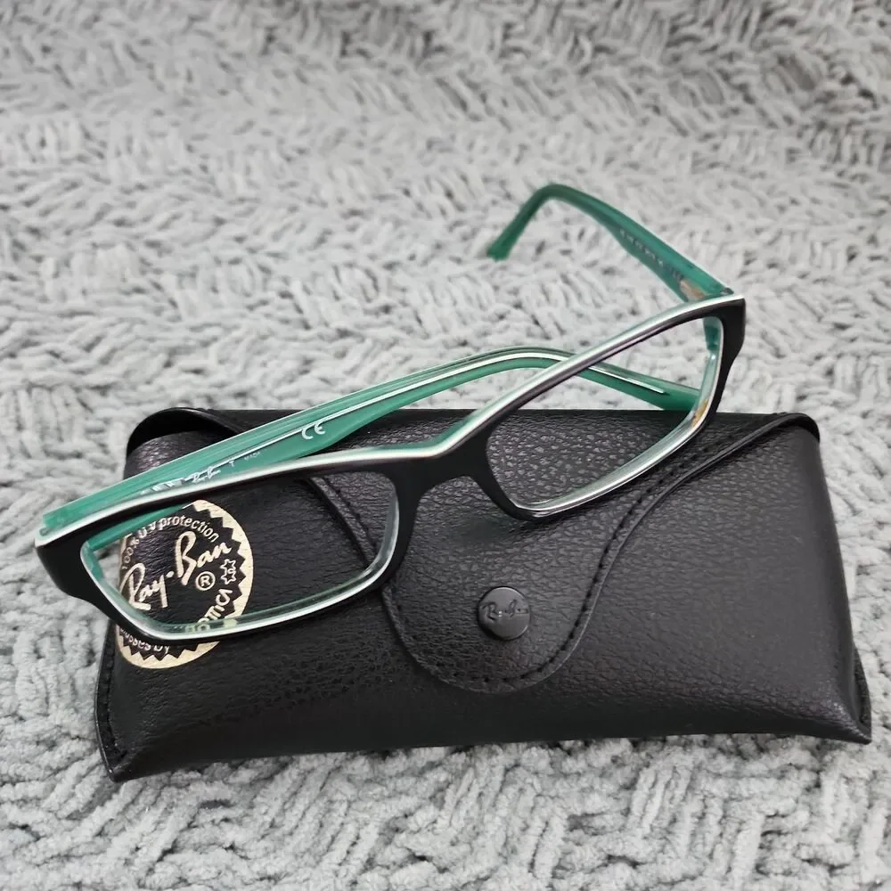 Ray-Ban RB5169 8121 Black Green Authentic Eyeglass Frame 54-16 Unisex Rectangle